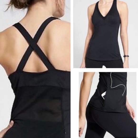 Athleta Tops - Like New - Athleta Be Bold Criss Cross Support Tank